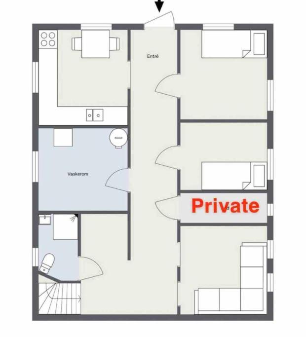 Central Apartment In Tromso With Parking Place Bagian luar foto